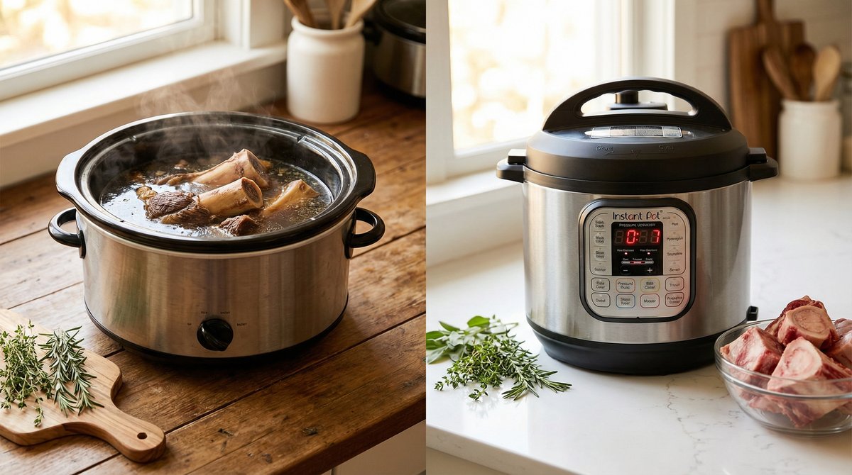 Slowcooker vs Instant Pot voor Bone Broth: Welke Wint?