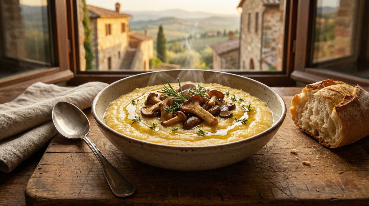 Romige Bone Broth Polenta